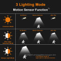 Luz de parede de segurança solar de sensor de movimento ao ar livre